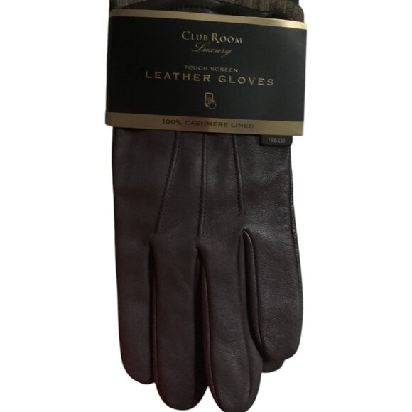 Black Size L Touchscreen Genuine Leather Cashmere Gloves, Created fo… - Picture 1 of 5